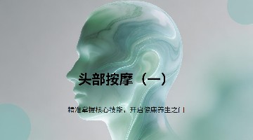 头部按摩调理
