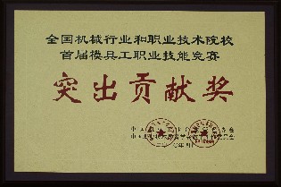 2010年-全国机械行业和职业技术院校首届模具工职业技能竞赛突出贡献奖