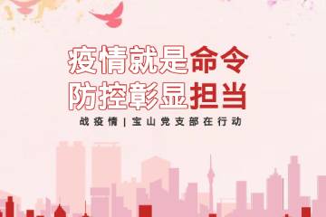 守初心 战新冠 | 宝山技校党支部在行动