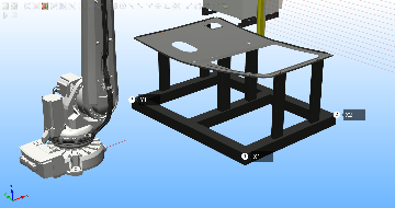 1.2.2创建汽车车门激光切割工作站工件坐标