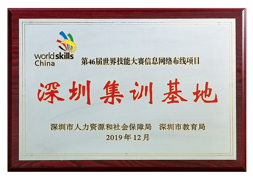2019年-第46届世界技能大赛信息网络布线项目深圳集训基地-深圳市人力资源和社会保障局 深圳市教育局